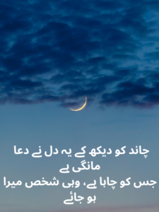 Chand Shayari About Love