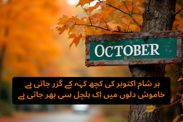October Poetry in Urdu Text – Best 200+ Beautiful October Shayari